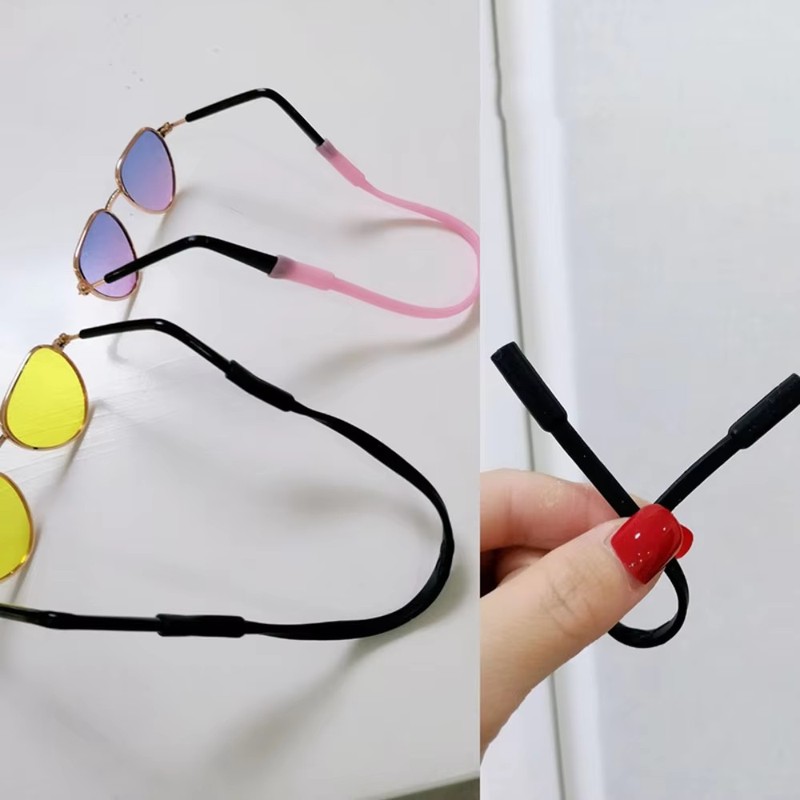 Sunglass Retainer Cord - 1/3/6 ชิ้น อุปกรณ์สำหรับสัตว์เลี้ยง สายคล้องแว่นตาป้องกันการลื่น สายซิลิโคนสำหรับแว่นกันแดด สายคล้องคอสำหรับสุนัขและแมวตัวเล็ก