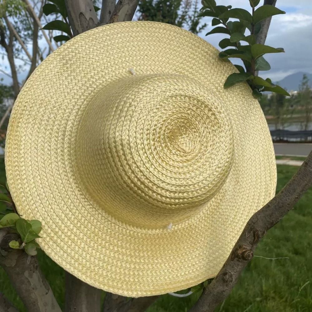 หมวกสานปีกกว้างสำหรับฤดูร้อน พ - Bucket Hat Straw บทวิจารณ์และราคา
