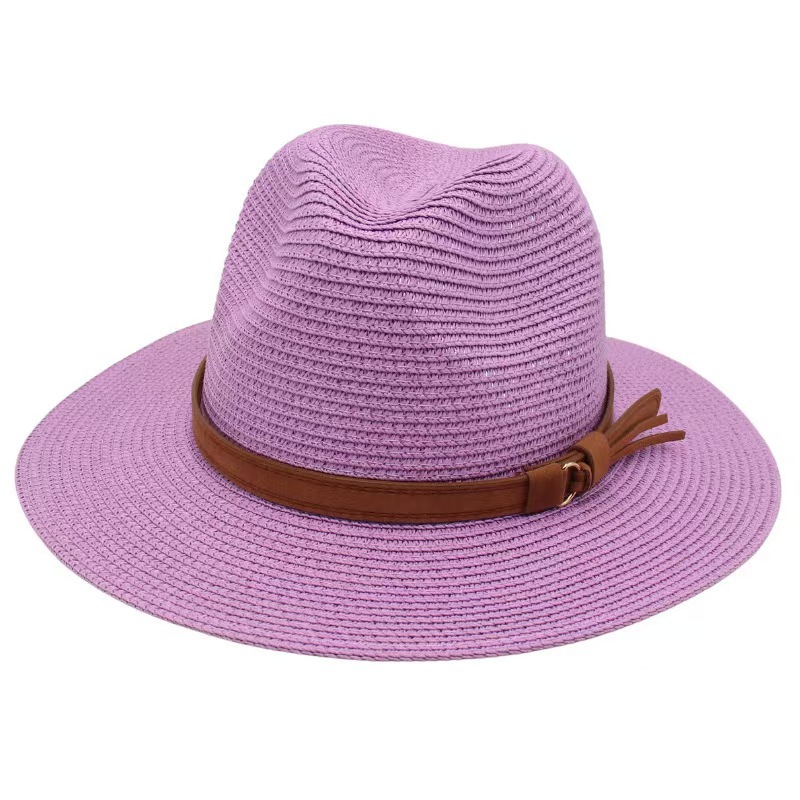 หมวกปานามาสำหรับฤดูใบไม้ผลิและ - Bucket Hat Straw บทวิจารณ์และราคา
