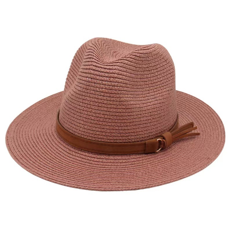 หมวกปานามาสำหรับฤดูใบไม้ผลิและ - Bucket Hat Straw บทวิจารณ์และราคา