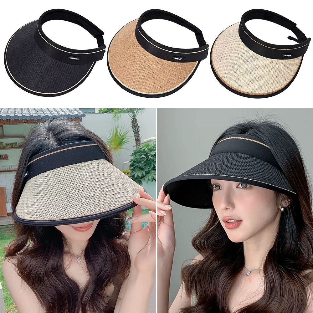 หมวกฟางสานแบบพับได้ ดีไซน์ถักเ - Bucket Hat Straw บทวิจารณ์และราคา