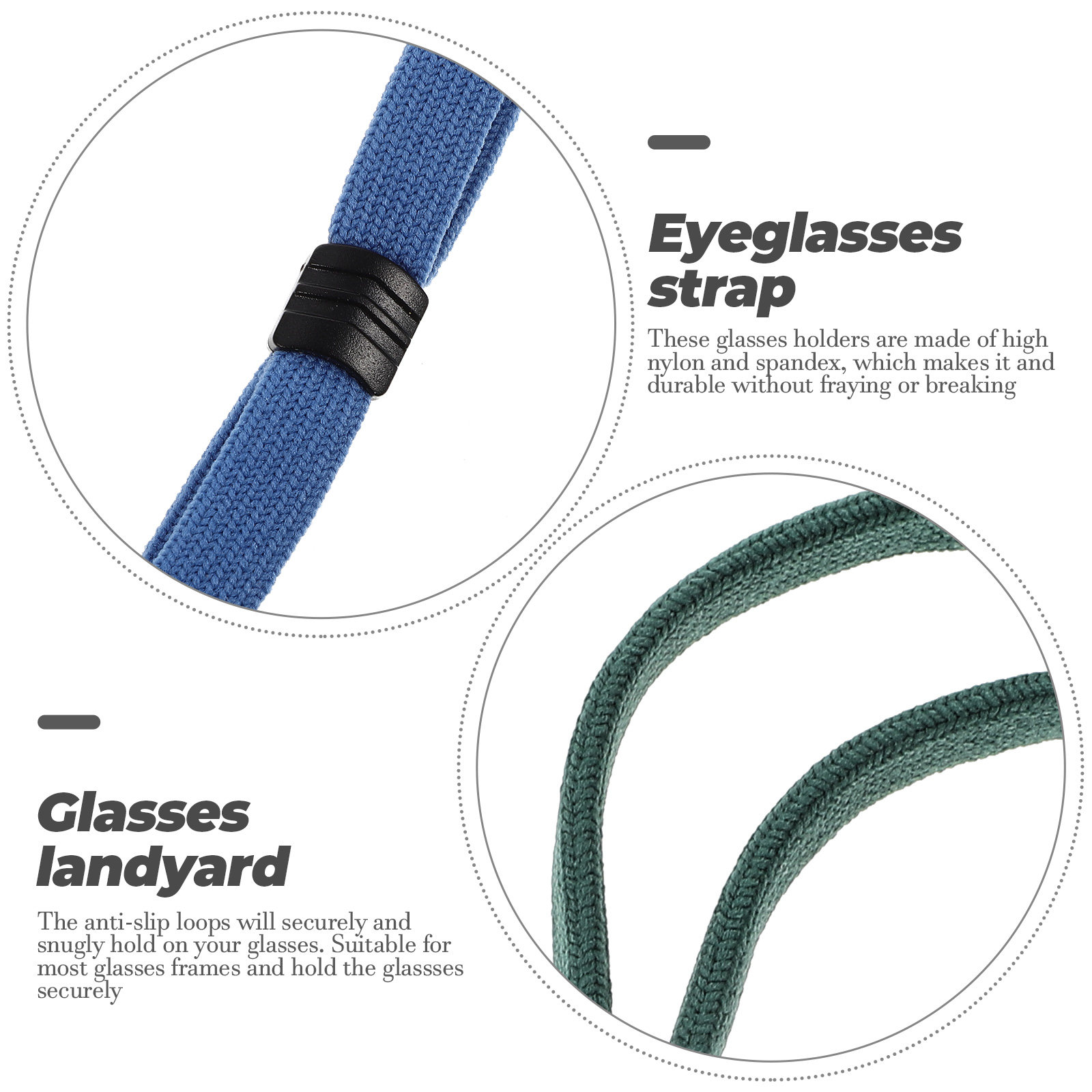 สายคล้องแว่นตาแบบปรับได้ 5 ชิ้ - Sunglass Retainer Cord บทวิจารณ์และราคา