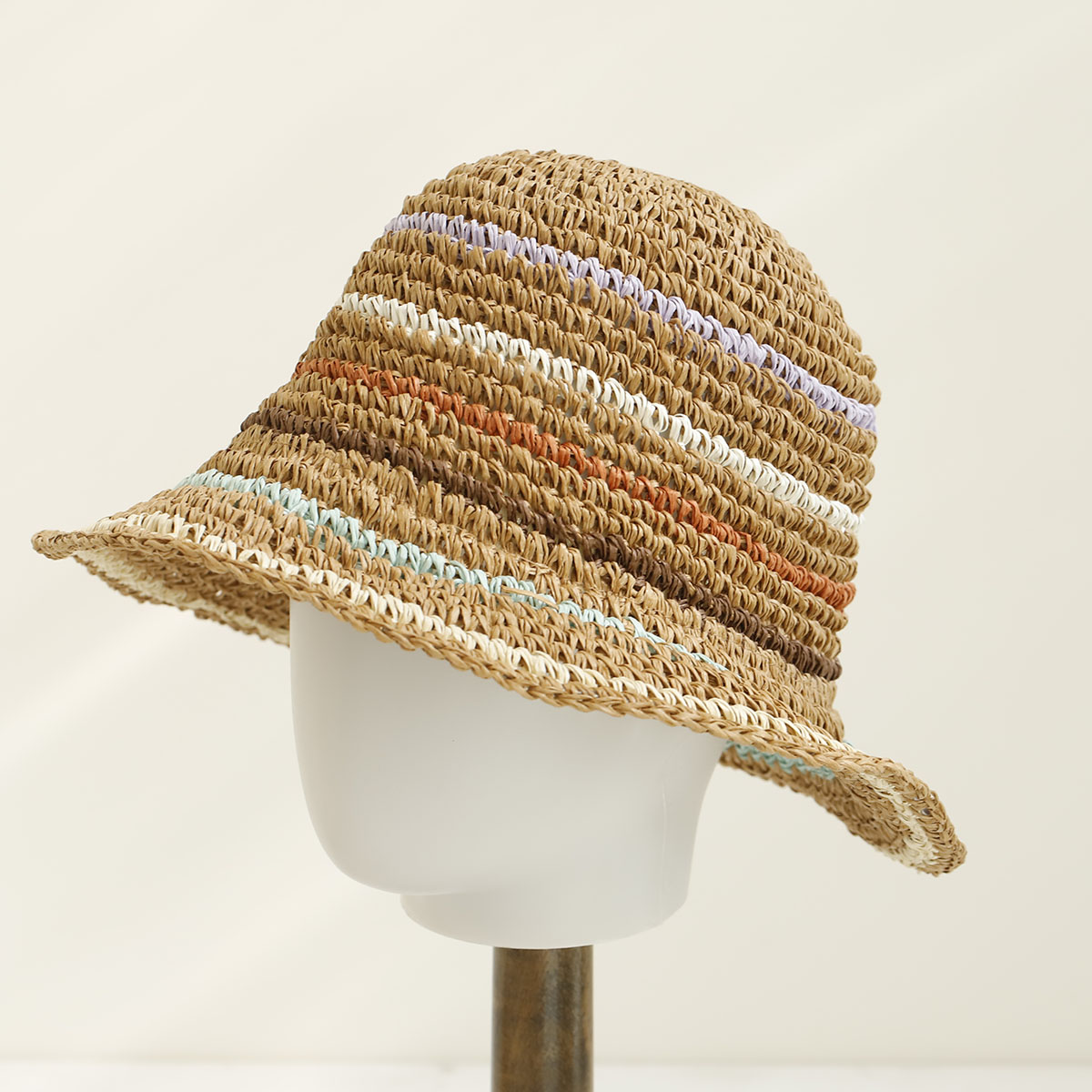 2026 ใหม่ หมวกกันแดด Y2K ทำมือ - Bucket Hat Straw บทวิจารณ์และราคา