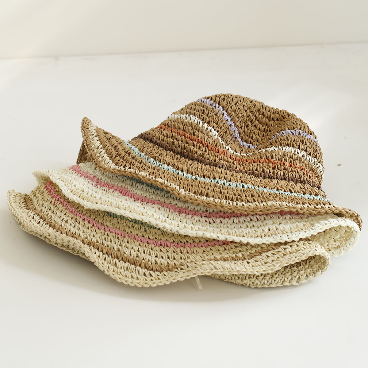 2026 ใหม่ หมวกกันแดด Y2K ทำมือ - Bucket Hat Straw บทวิจารณ์และราคา
